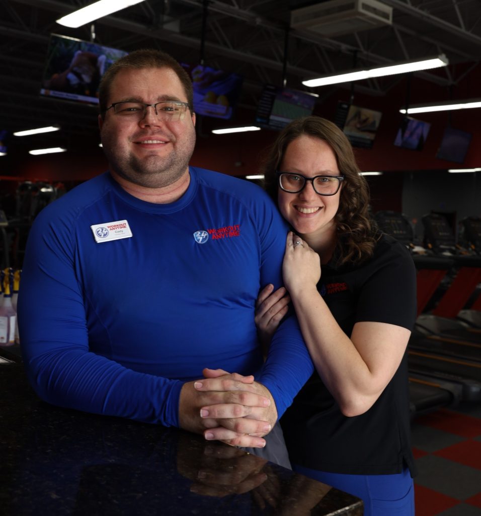 Workout Anytime Aberdeen and Aiken owners, Cody & Sarah Melvin