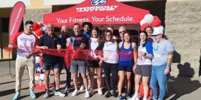 Grand Opening Staff Photo at 24-hour gym